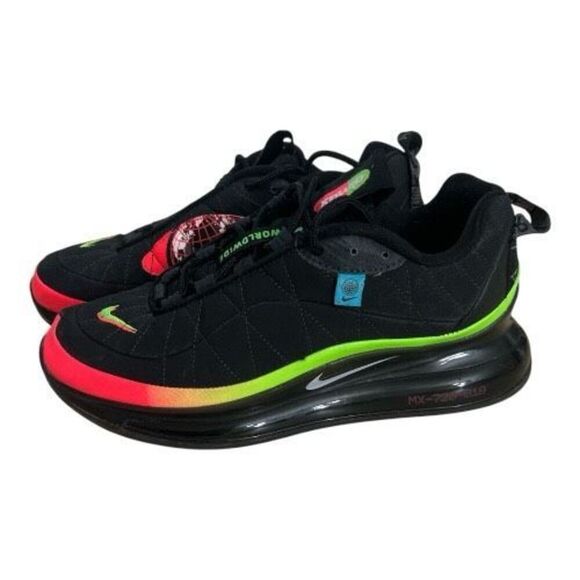 NIKE MX-720-818 "WORLDWIDE PACK" Men Trainers (CT1282 001) Black Orange Size 7 - Picture 2 of 14